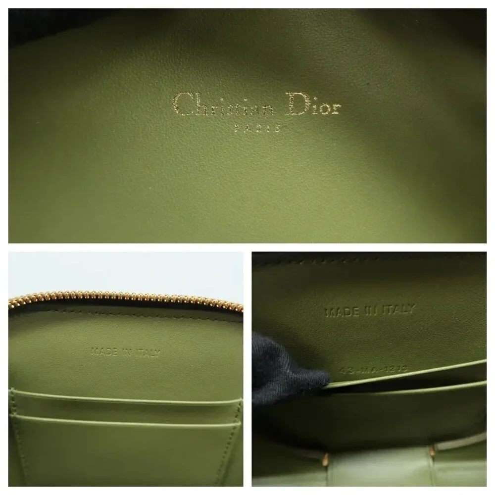 100% Authentic Dior CD Signature Green Leather Shoulder Bag 1915-08824 - Picture 11 of 12